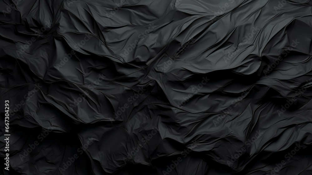 Crumpled Black Paper Texture Background Crumpled Black Paper Texture Background