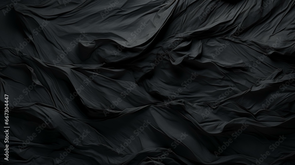 Crumpled Black Paper Texture Background Crumpled Black Paper Texture Background