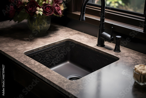 Composite Sink - USA - Made from a mixture of materials like quartz and resin
