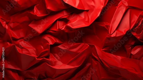 Crumpled red paper background wrinkle background wallpaper