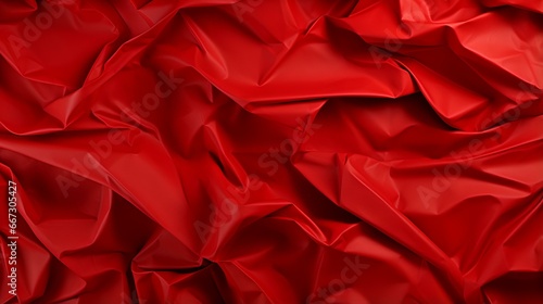 Crumpled red paper background wrinkle background wallpaper