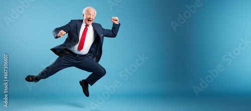 Senior businessman dancing