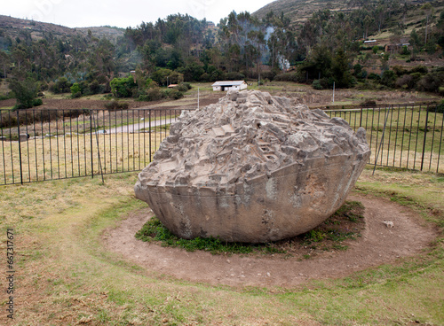 Saywite or Sayhuite is an archaeological zone that is located in Peru,. The monolith contains more than two hundred phytomorphic and zoomorphic figures of geographical