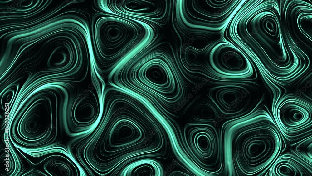 Black and teal rippling water pattern with wavy lines moving in various ...