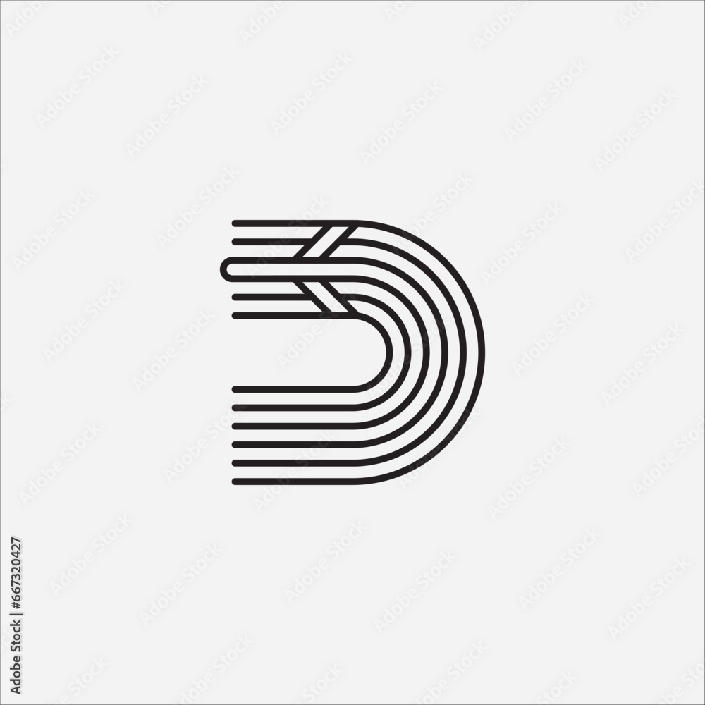 Letter D plane logo design illustration vector template Letter D plane logo design illustration vector template