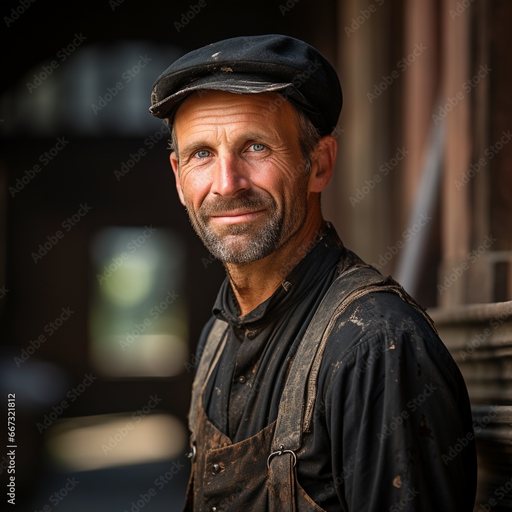 German, chimney sweep, 20s, traditional, work clothes. German, chimney sweep, 20s, traditional, work clothes.