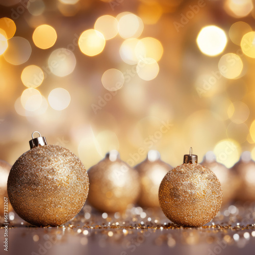 A golden abstract Christmas background