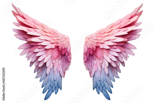 Obraz na płótnie pink wings on a transparent background. png file w salonie
