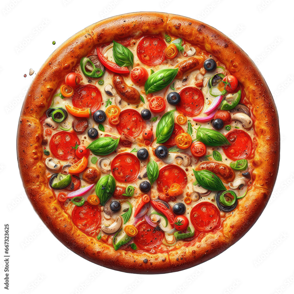 Exquisite Prosciutto and Arugula Pizza, GENERATIVE AI Exquisite Prosciutto and Arugula Pizza, GENERATIVE AI