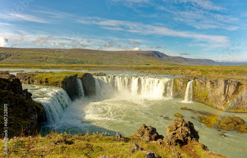 Pool Under Godafoss Waterfall