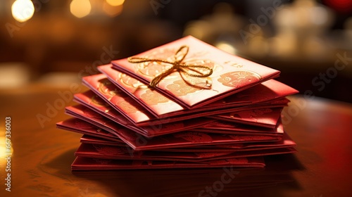 Red envelope, symbolizing good luck and prosperity, are generously given out during Chinese New Year celebrations