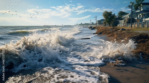 Rising sea levels pose a threat to coastal areas