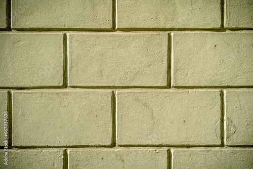 A textured brick wall up close