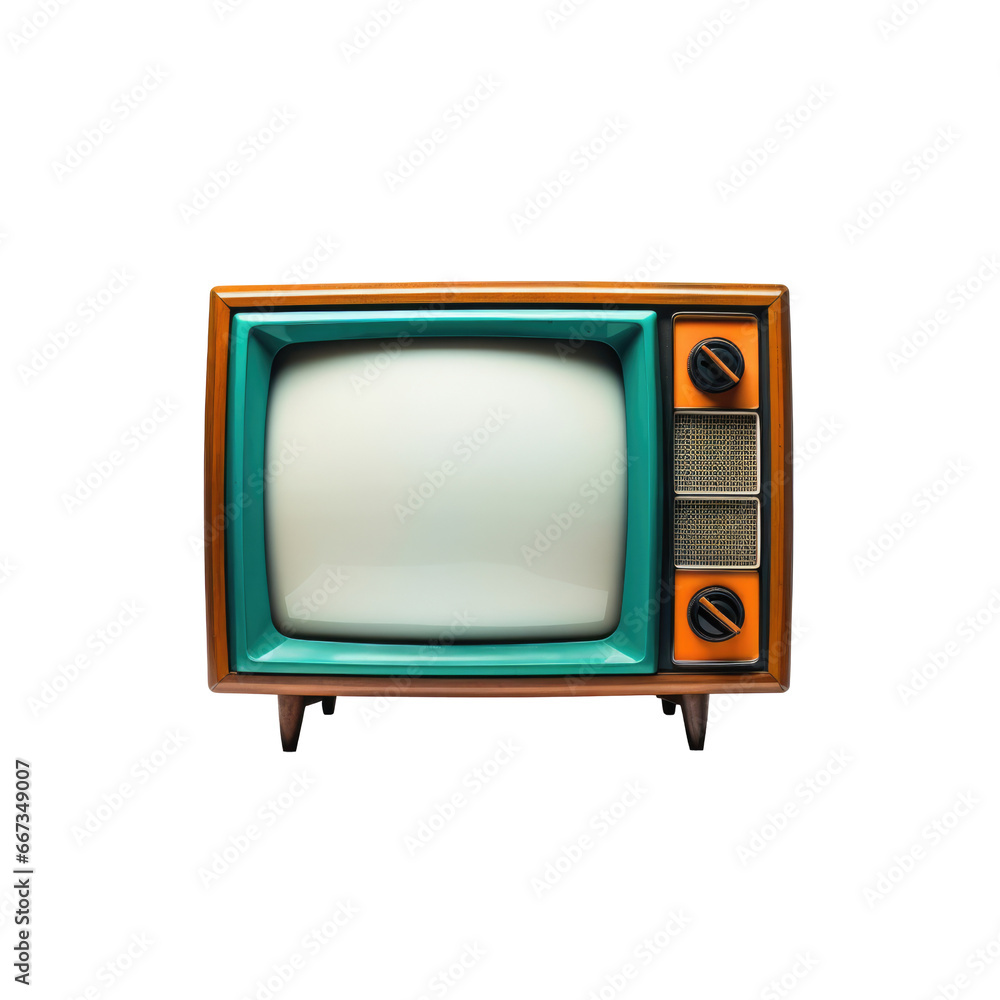 Retro charm meets modern minimalism with this isolated transparent vintage TV. A glimpse of the past reimagined