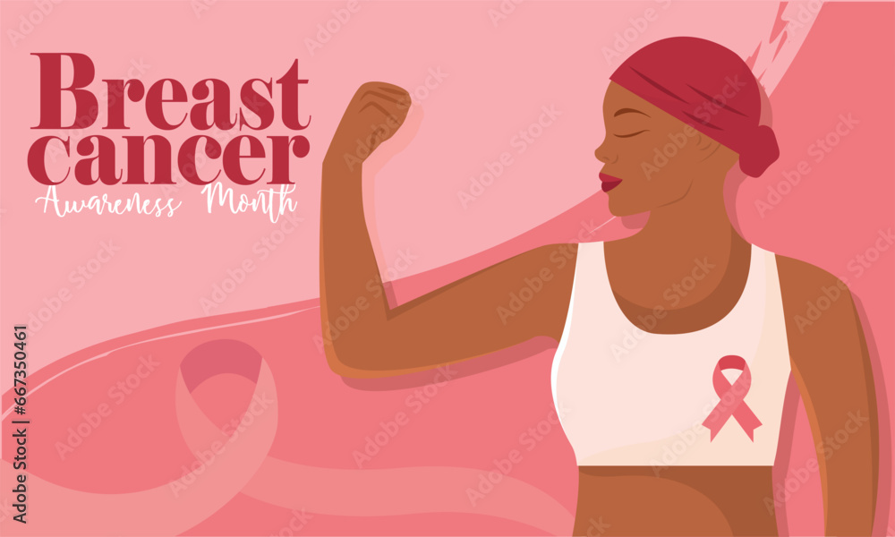 Breast cancer poster Pink ribbon Self-examination Vector Breast cancer poster Pink ribbon Self-examination Vector