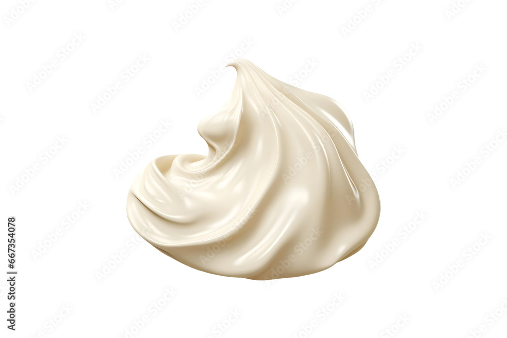 Heavy cream isolated on a transparent and white background Heavy cream isolated on a transparent and white background