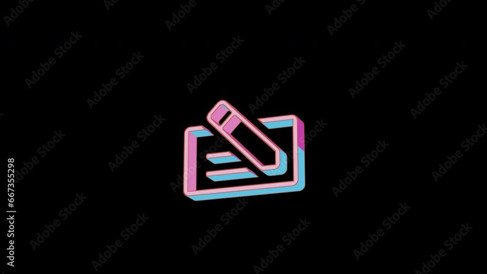 Bright money check icon is jumping merrily. Retro style. Alpha channel black. Looped from frame 120 to 240, Alpha BW at the end Bright money check icon is jumping merrily. Retro style. Alpha channel black. Looped from frame 120 to 240, Alpha BW at the end