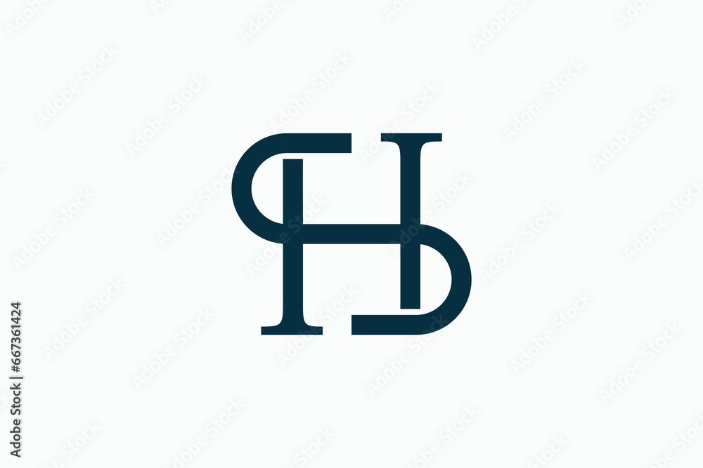 combination letter sh logo design with ambigram concept combination letter sh logo design with ambigram concept