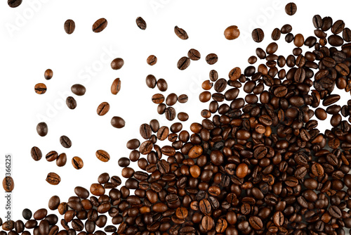coffee beans corner isolated