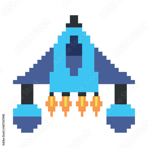 battle ship pixels blue