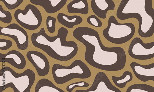Animal seamless pattern set. Mammals Fur. Leopard pattern design, vector illustration background