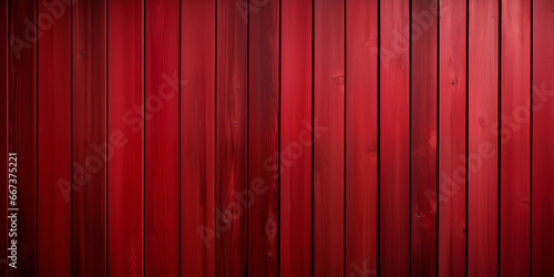Textura de unos tablones de madera pintados de color rojo, desgastados