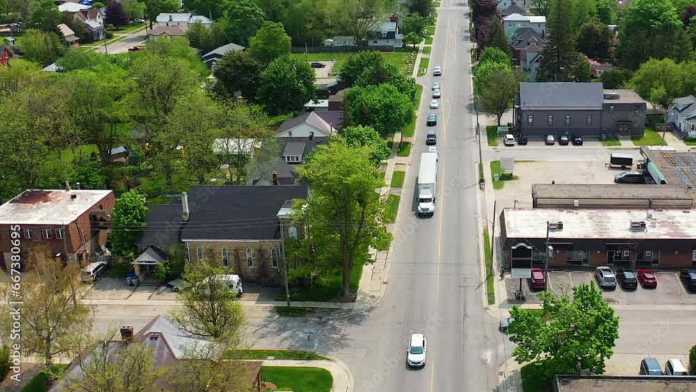 Aerial view of Listowel, Ontario, Canada 4K Aerial view of Listowel, Ontario, Canada 4K