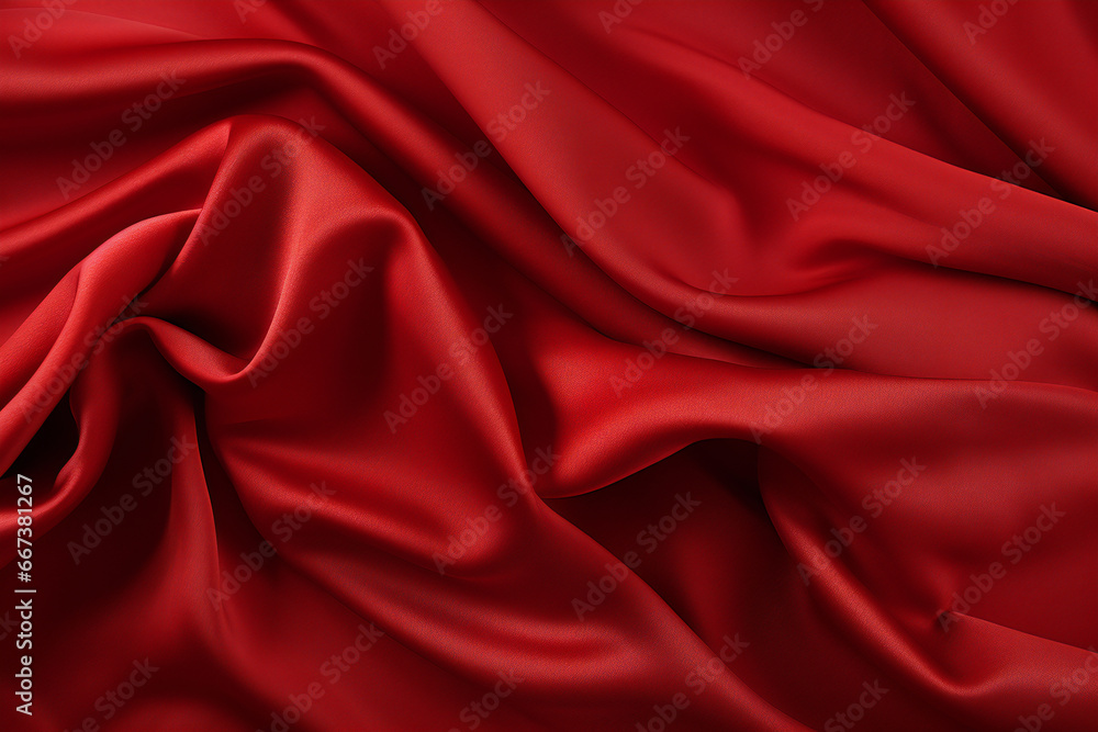 red cloth background material, Generative AI red cloth background material, Generative AI