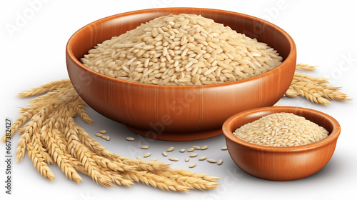 rice in a bowl HD 8K wallpaper Stock Photographic Image 