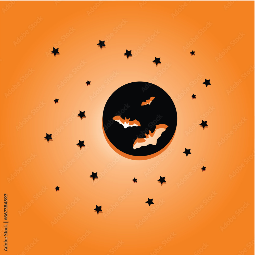 Set of Halloween silhouettes Vector pack