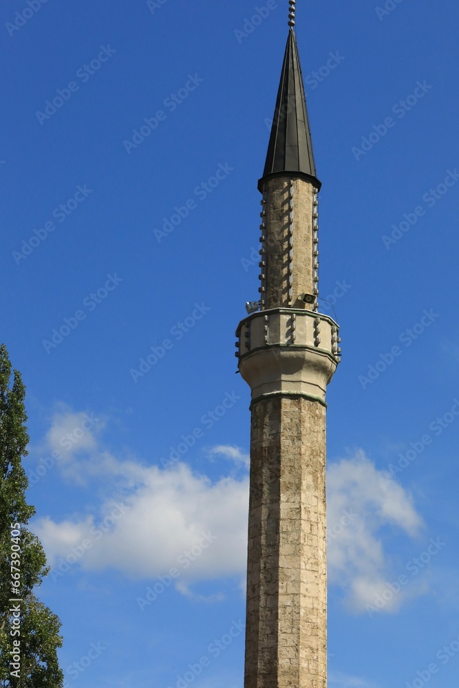 Minaret prayer tower of mosque