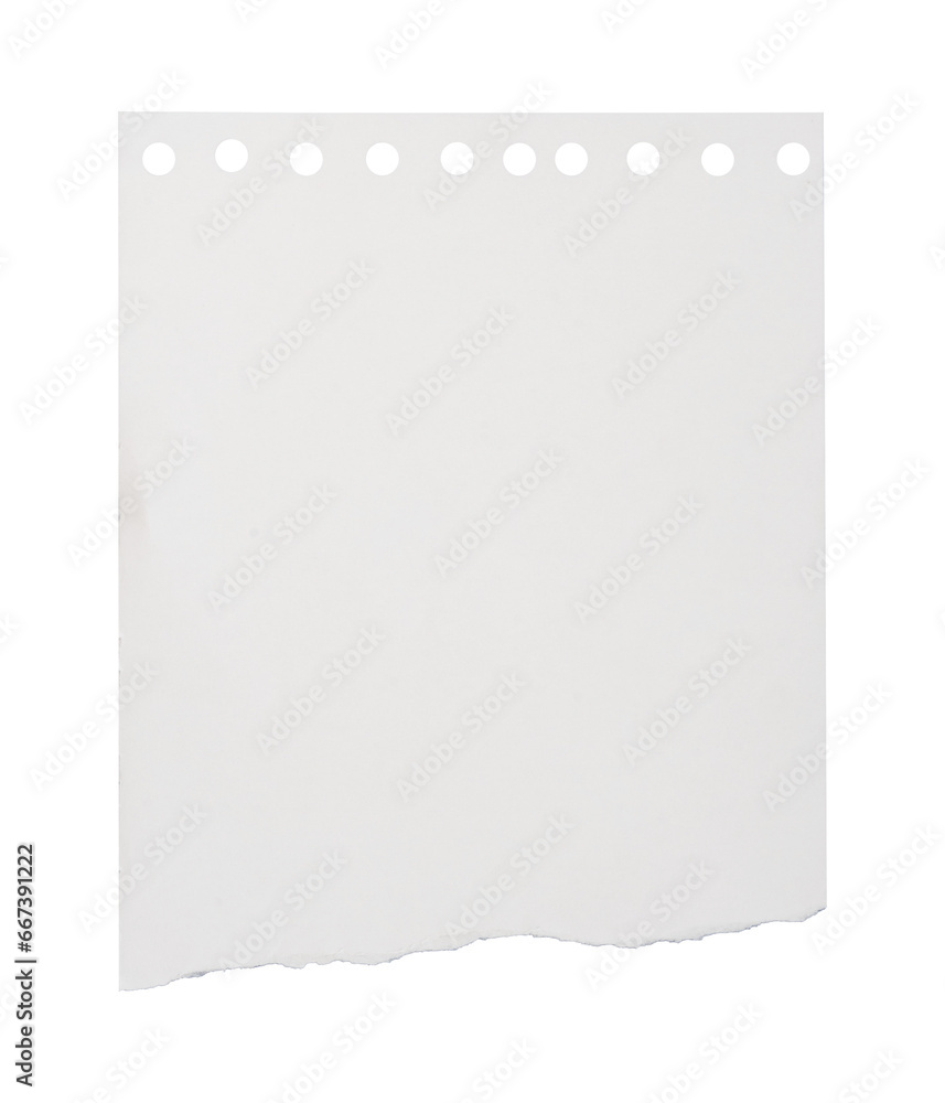 blank note paper isolated - obrazy, fototapety, plakaty 