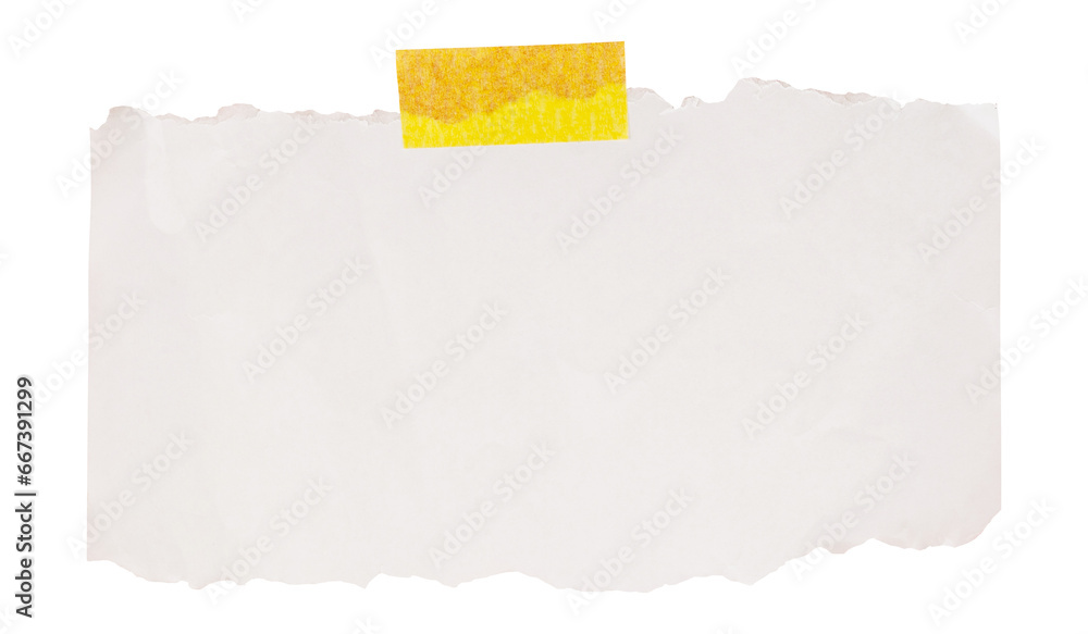 sheet of torn paper with tape sheet of torn paper with tape