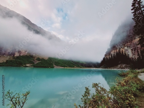 Rocky Mountains, Plain of Six Glaciers, Lake Louise, Lake Moraine photo