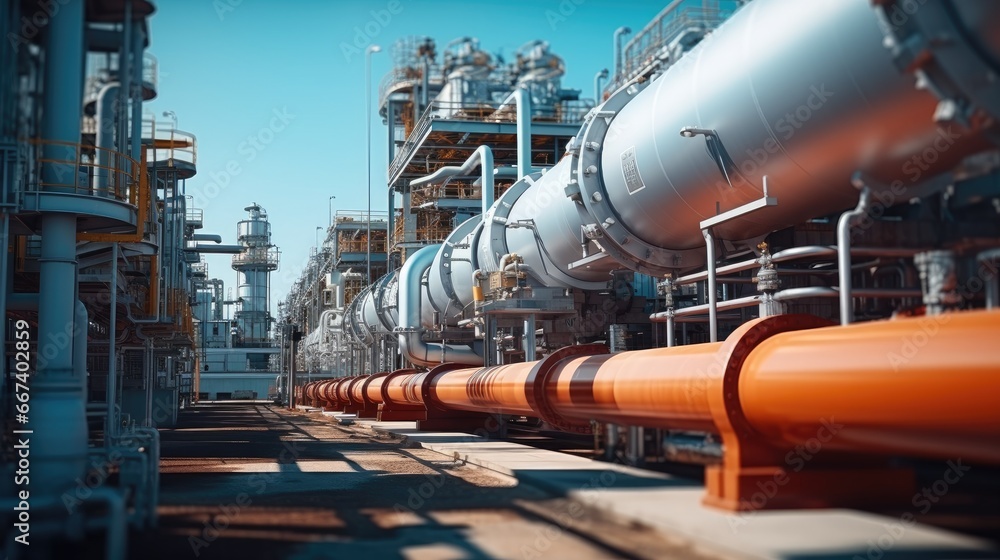 Chemical, Pipeline and pipe rack of petroleum at Industrial zone. Chemical, Pipeline and pipe rack of petroleum at Industrial zone.