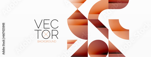 Abstract masterpiece formed by delicate interplay of circles, squares, and triangles. Geometric elements converge in harmonious chaos, evoking sense of modern creativity. Symphony of shapes