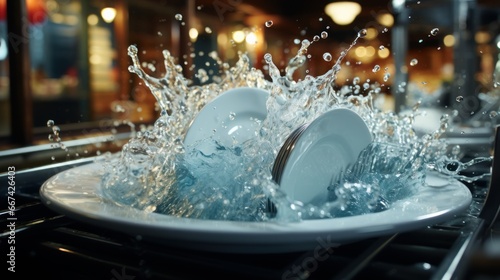 water pouring into glass