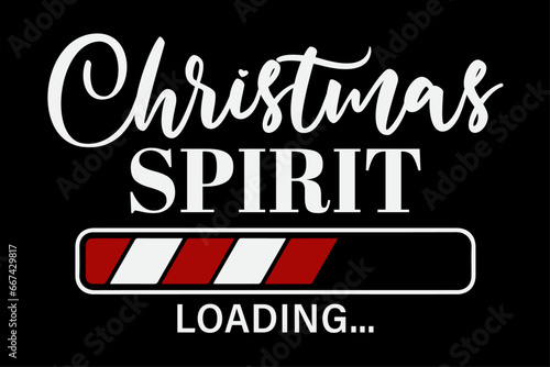 Christmas Sprit Loading T-Shirt Design