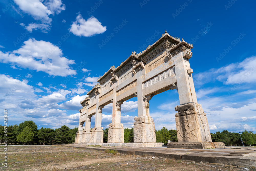 China in the qing dynasty emperor mausoleum, clear dongling