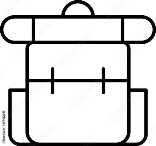 Bagpack line icon