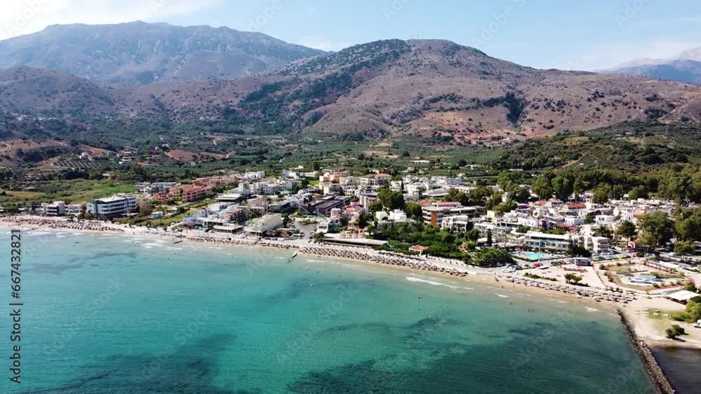 Panoramic view of Geourgiopoli township in Crete Panoramic view of Geourgiopoli township in Crete