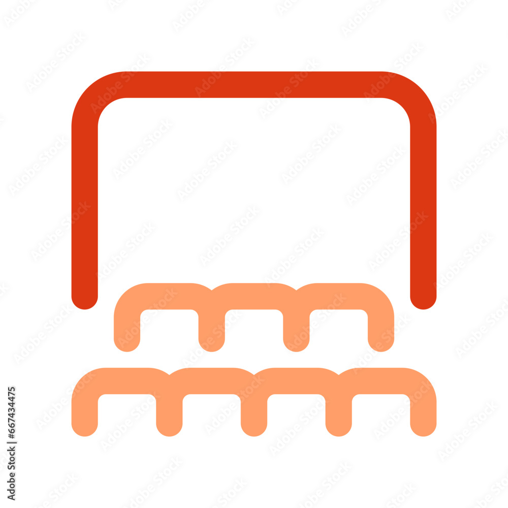Editable cinema auditorium, seats, screen vector icon. Movie, cinema, entertainment. Part of a big icon set family. Perfect for web and app interfaces, presentations, infographics, etc Editable cinema auditorium, seats, screen vector icon. Movie, cinema, entertainment. Part of a big icon set family. Perfect for web and app interfaces, presentations, infographics, etc