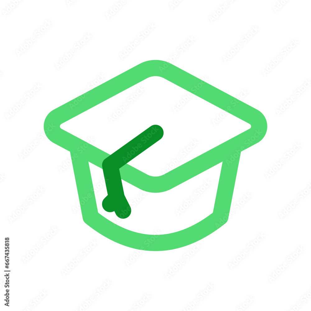 Editable mortarboard hat, cap vector icon. Education, college, graduation. Part of a big icon set family. Perfect for web and app interfaces, presentations, infographics, etc Editable mortarboard hat, cap vector icon. Education, college, graduation. Part of a big icon set family. Perfect for web and app interfaces, presentations, infographics, etc