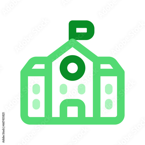 Editable school, college, building vector icon. Building, architecture, city, construction. Part of a big icon set family. Perfect for web and app interfaces, presentations, infographics, etc