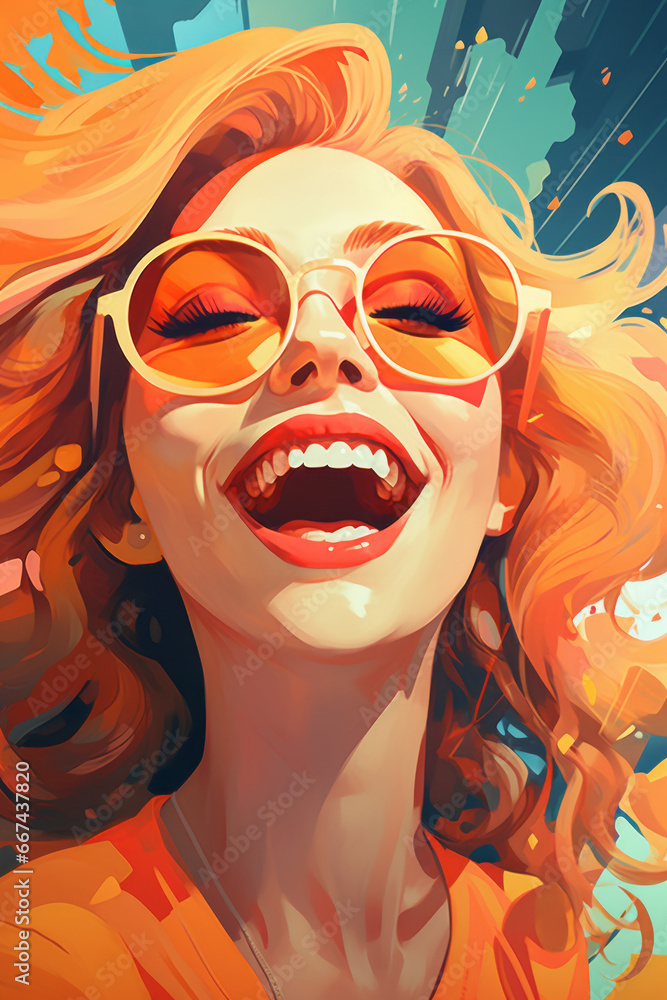 Pop art illustration, joyful and optimistic, high detailed, group zero. Pop art illustration, joyful and optimistic, high detailed, group zero.