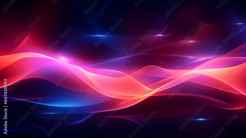 Trendy neon business background. Banner, poster, place for text and design, wallpaper