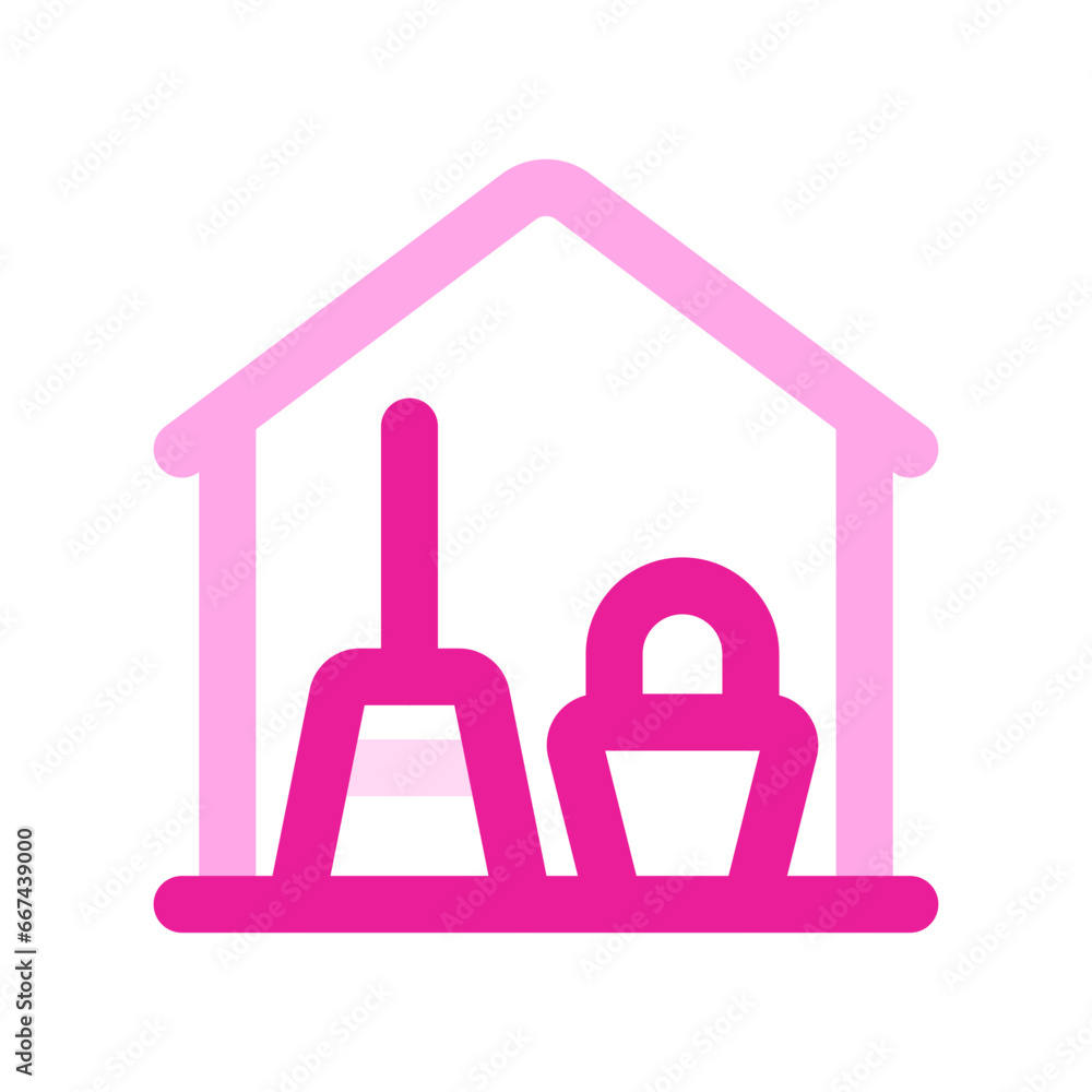 Editable storage, warehouse, janitor room vector icon. Part of a big