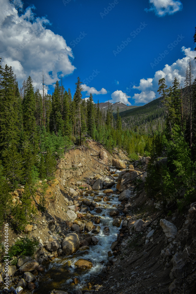 river in the mountains