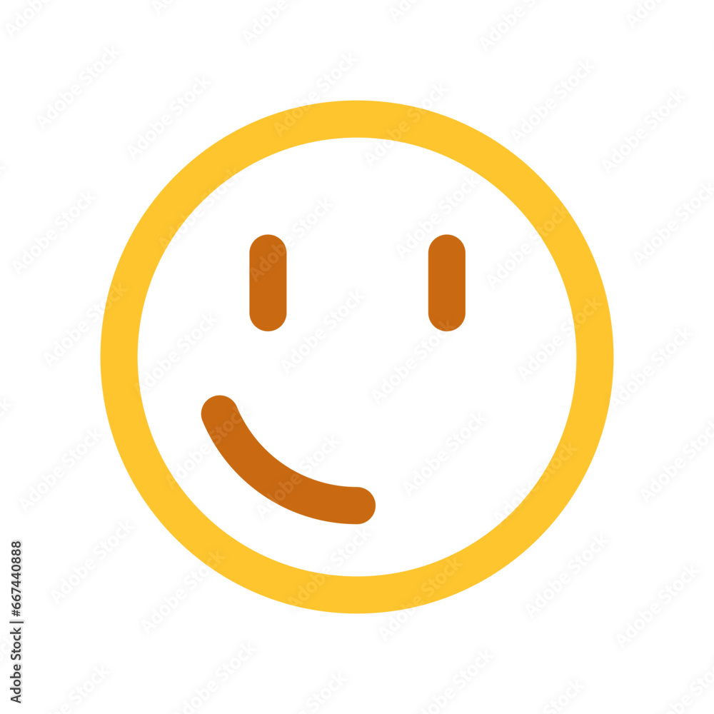 Editable slight smile face vector icon. Part of a big icon set family. Perfect for web and app interfaces, presentations, infographics, etc Editable slight smile face vector icon. Part of a big icon set family. Perfect for web and app interfaces, presentations, infographics, etc