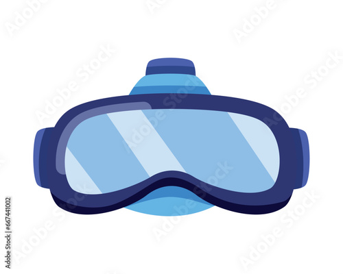 vr glasses technology illustration